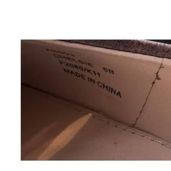 Coach Heels CHELSIE Classic Pointy Distressed Pump Platform Gray Size 6B - Picture 3 of 13